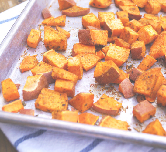 roasted sweet potatoes