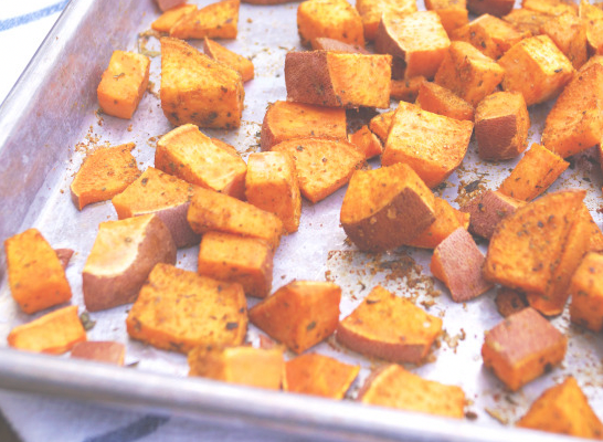 roasted sweet potatoes