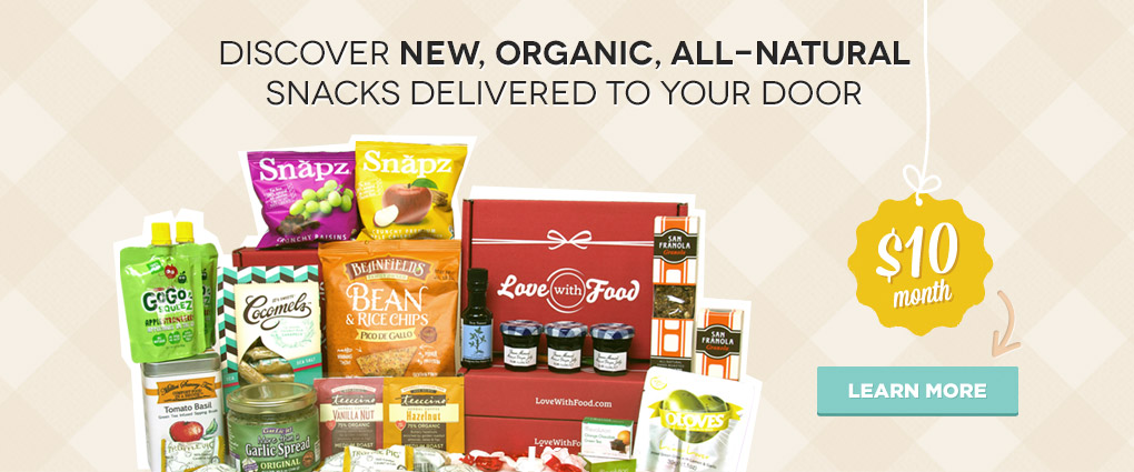 Snack Smart. Do Good. Discover new, organic, all-natural snacks, delivered to your door for $10/month. Learn more…