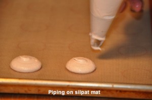 Piping on silpat mat