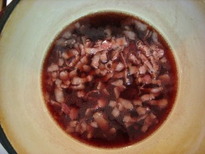 Love With food - Cook port wine with bacon