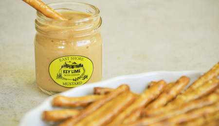 Gift Set Of Skinny Dipping Pretzels With Key Lime & Ginger Mustard By East Shore