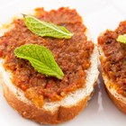 All Natural Roasted Pepper and Artichoke Bruschetta