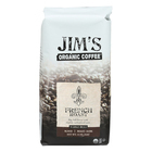 Jim's Organic Coffee - Whole Bean - French Roast - Case of 6 - 11 oz.
