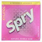 Spry Xylitol Gum - Stronger Longer Bubble Gum - Case of 12 - 12 count