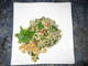 Lemon Chickpeas As A Side Dish Shown With My Tabouli Recipe