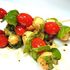 Mozzarella, Cherry Tomato And Basil Skewers