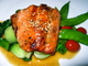 Seared Salmon With -soy Ginger Glaze And Bok Choy