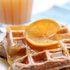Orange Waffles With Orange Sauce