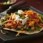 Shredded Chicken And Corn Tostadas