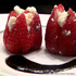 Tulip Strawberries With Maytag Blu & Plum Balsamic Reductionsauce