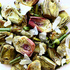 Roasted Baby Artichokes With Onion Scapes, Thyme And Parmesan