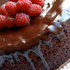 Chocolate Whiskey Cake With Raspberries