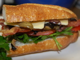 Bacon, Olive & Roasted Pepper Sandwich