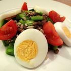 Lentil, Tomato And Egg Salad