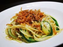 Zucchini Pasta With Silver Fish And Lemon Oil 