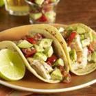 Tequila Glazed Fish Tacos With Fresh Avocado Salsa 