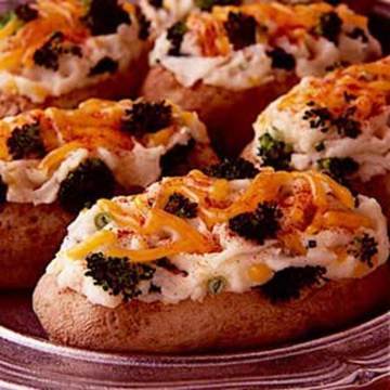 Broccoli Cheese Twice Baked Potatoes
