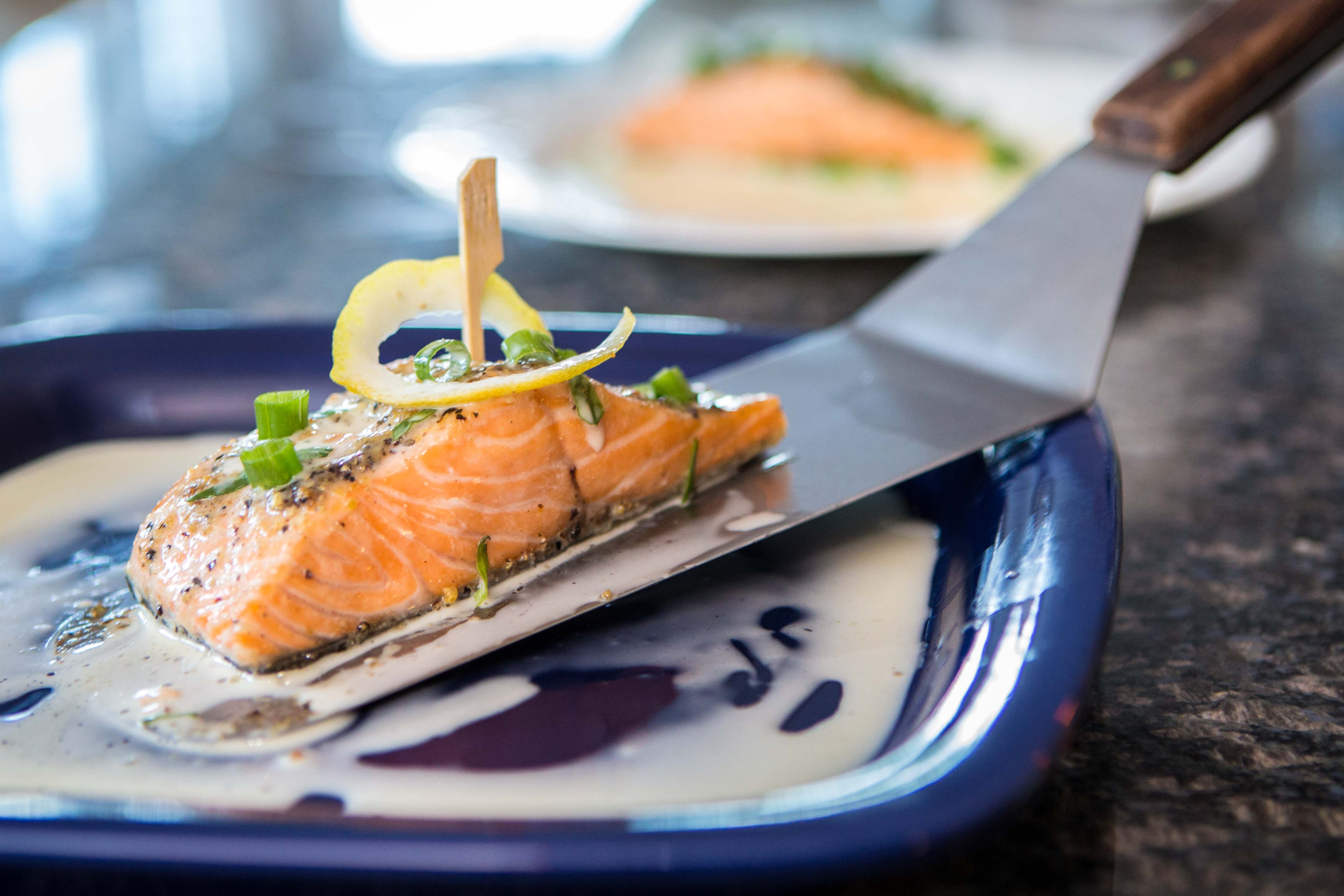 Baked Salmon with Lemon and Rosemary