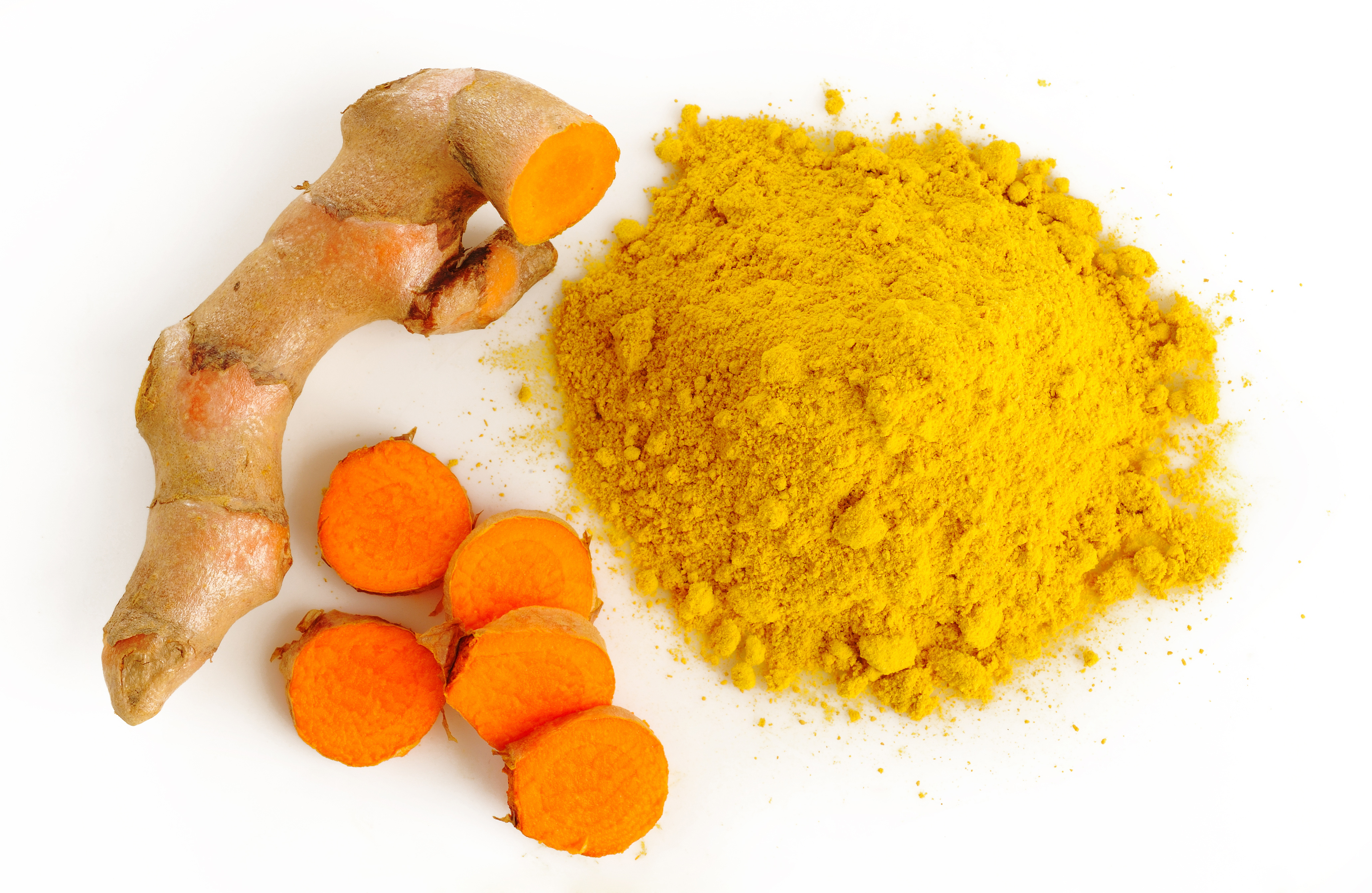 Turmeric root and powder