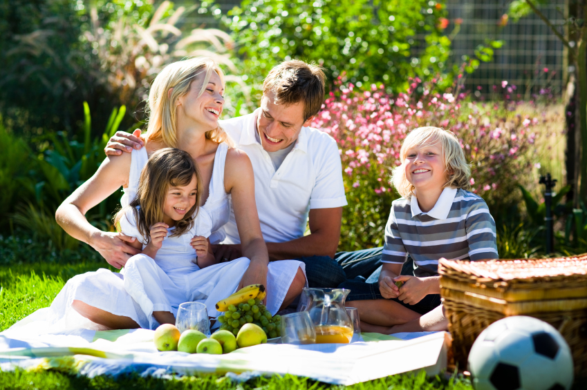 Happy family picnic